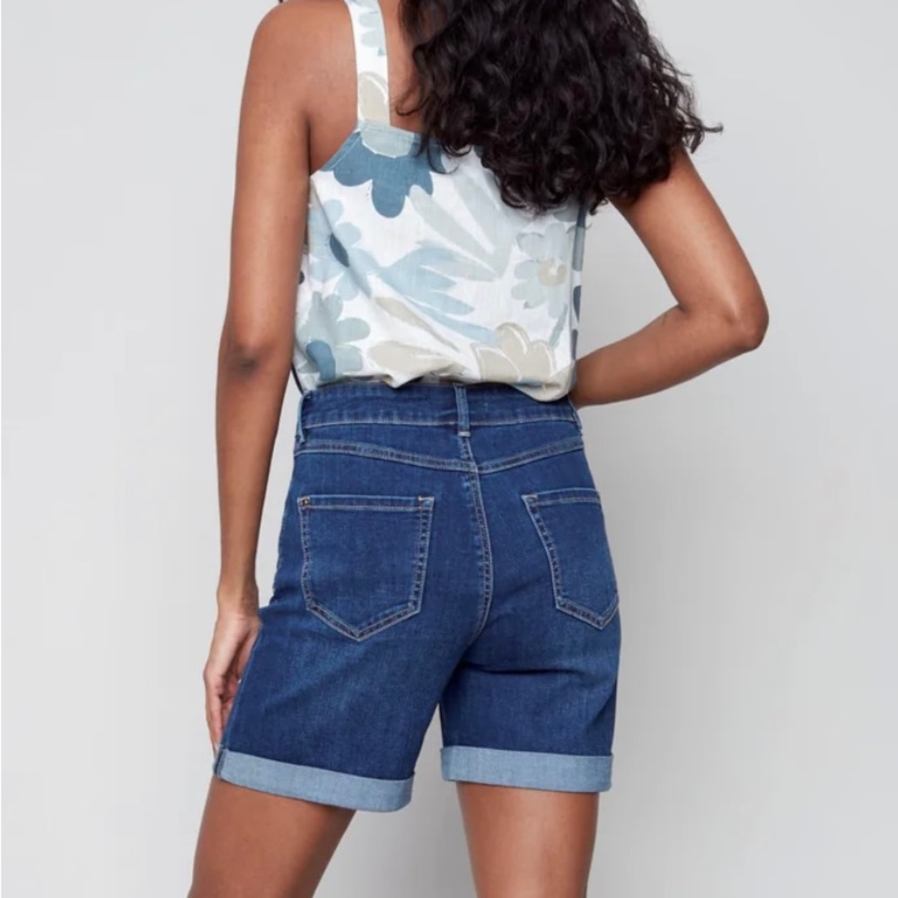 Charlie B denim blue Jean shorts New - Picture 2 of 4
